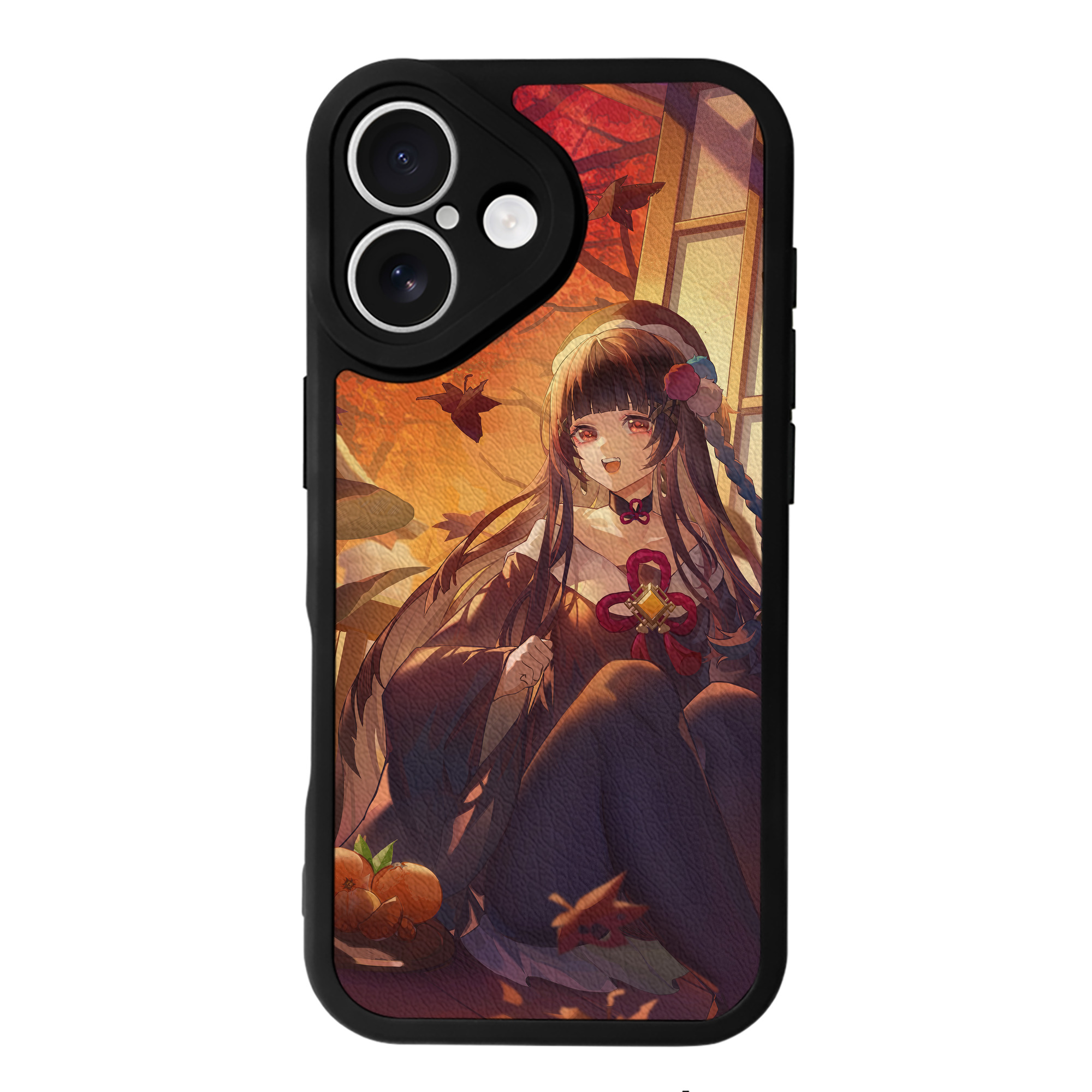 げんし神 genshin 【iPhone 16シリーズ対応】シリコンスマホケース（レザー調） 材質：シリコン